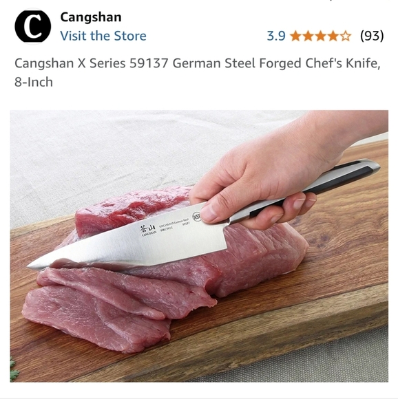 ❤️BUY 2 GET 1 FREE Cangshan X Series 59137 German Steel Forged Chef's Knife, 8" - Picture 6 of 16